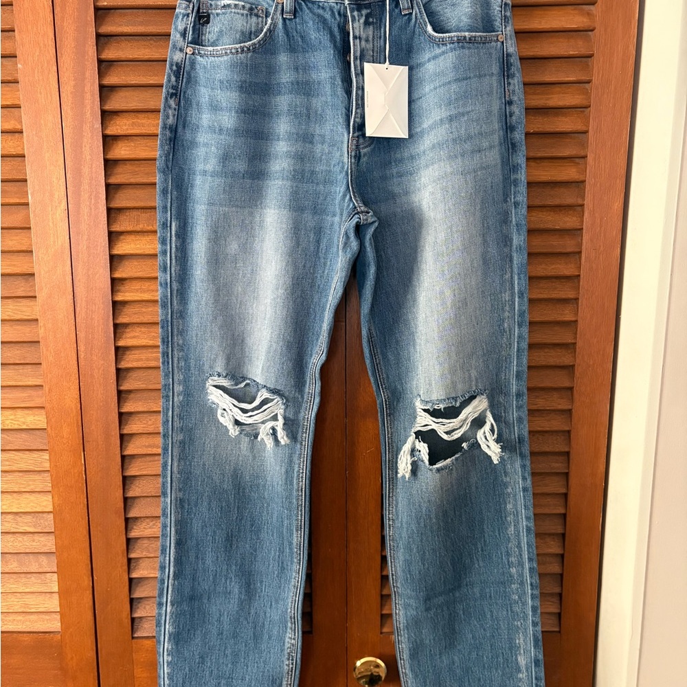 KanCan Blue Distressed Boyfriend Jeans